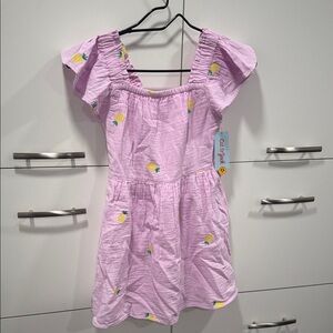 Cat & Jack Lavender Dress with Pineapple Accents